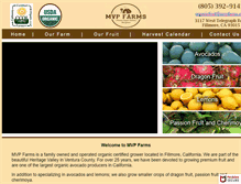 Tablet Screenshot of mvpfarms.com